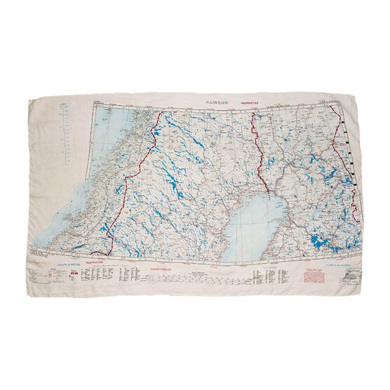 Christopher Raeburn Namos silk map scarf